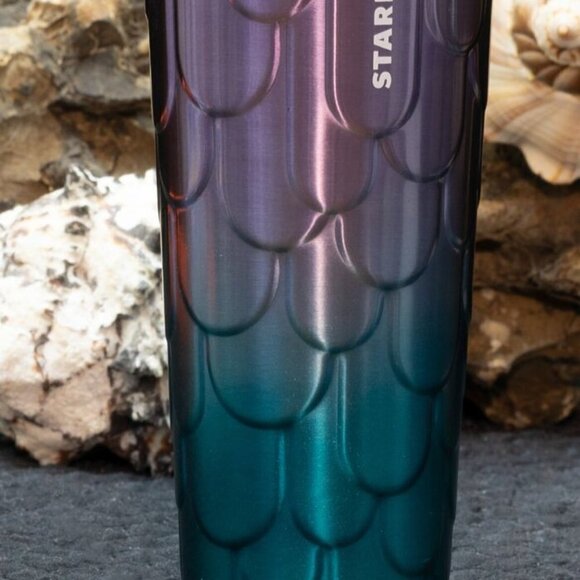 Starbucks 2023 mermaid siren twilight Stainless ombre scales venti tumbler - Picture 4 of 11